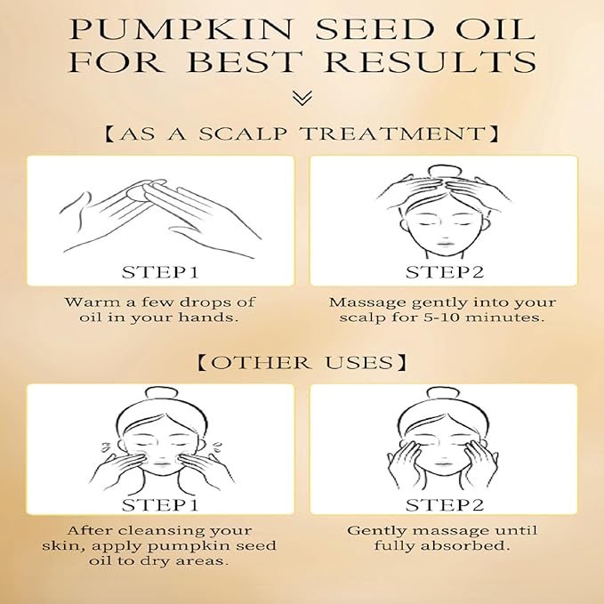Hobaca Hair Strengthening Oil for All Hair Types (Pumpkin)