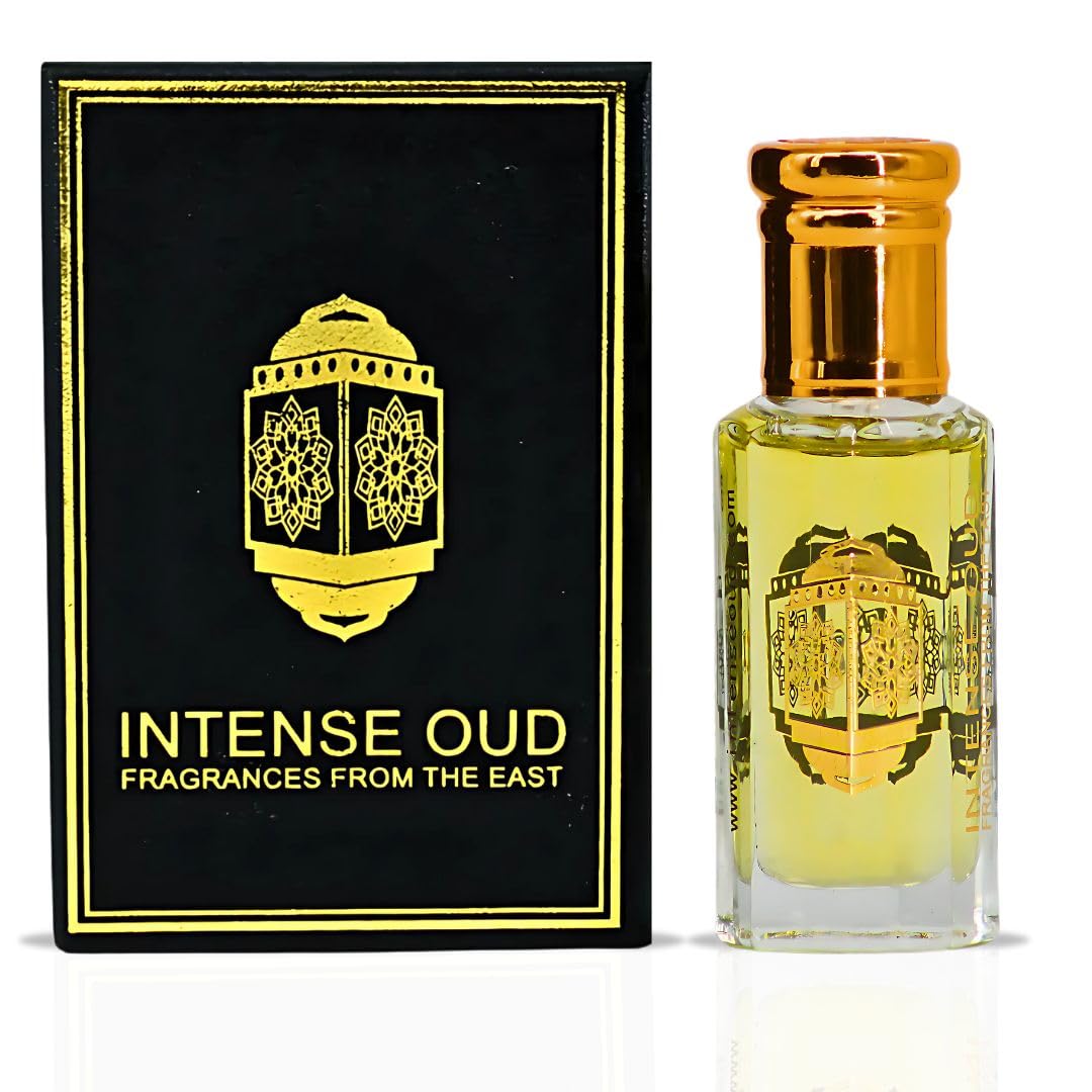 INTENSE OUD Scandalous Long Lasting Arabian Perfume Oils for Women 12ML (0.40 OZ) Floral Fruity Fragrance Oil with a Warm Finish - Concentrated Perfume Oil in an Elegant Black Gift Box