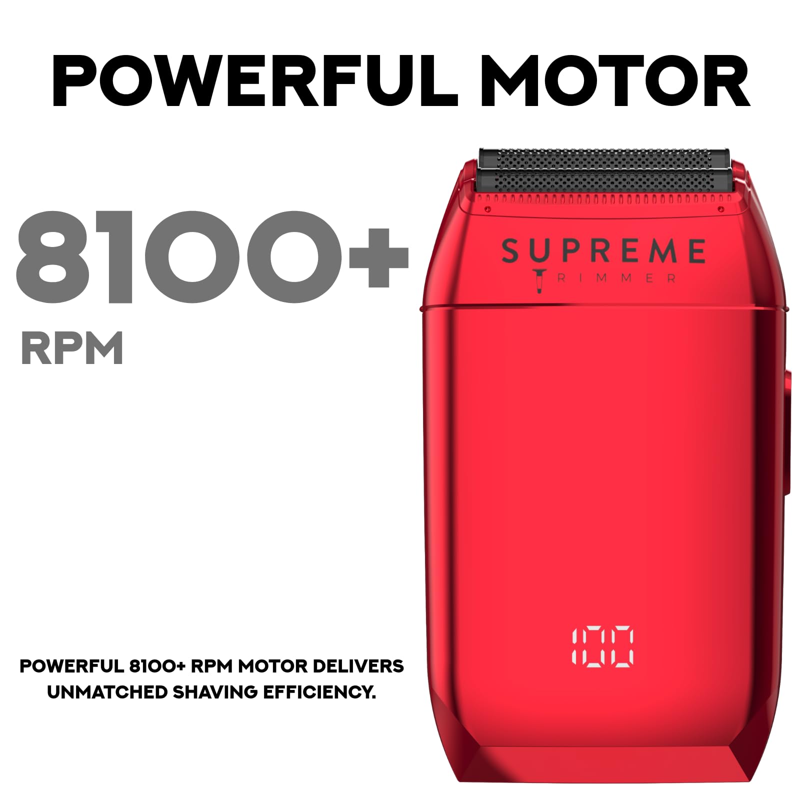 Supreme Trimmer Crunch STF602 – Waterproof Double Foil Shaver for Men | 150 Min Runtime, Wet/Dry Cordless & Corded Electric Razor | Hypoallergenic Foils for Face, Head & Stubble