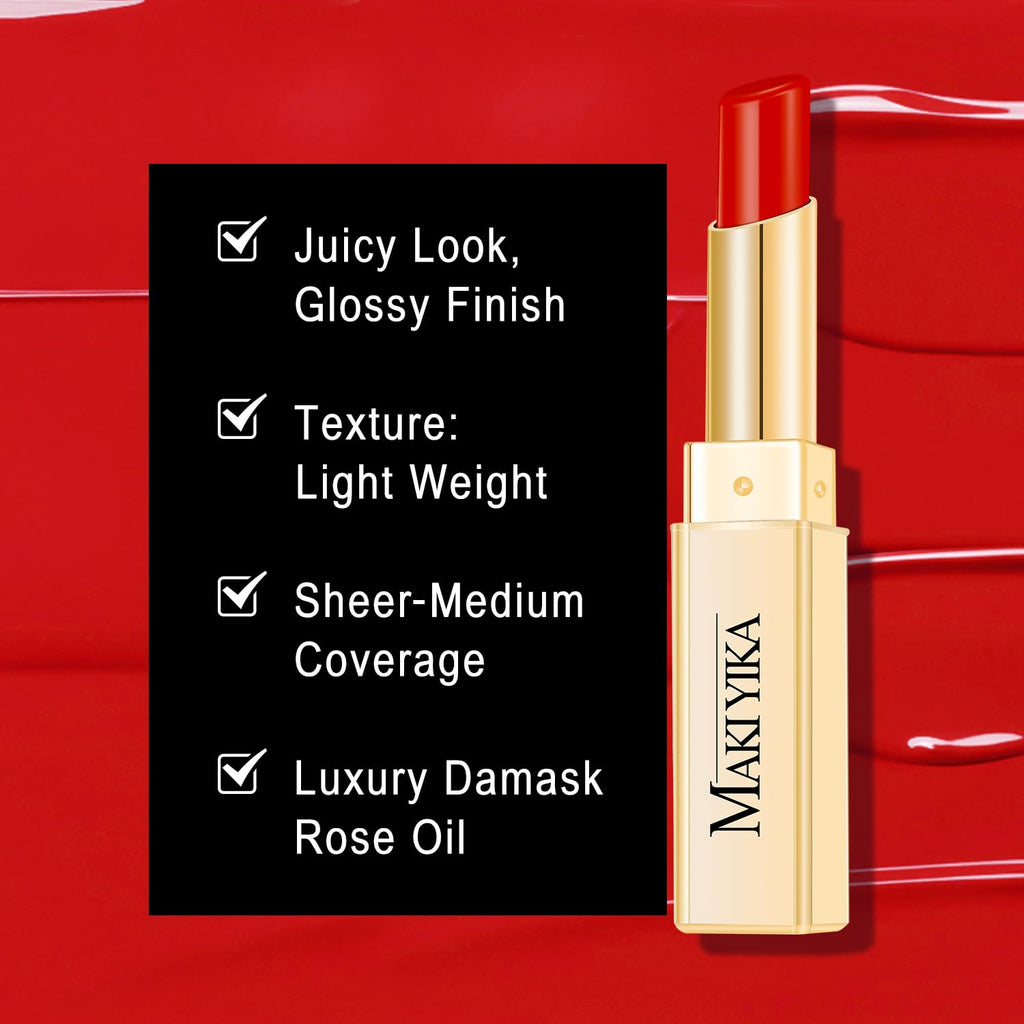 MAKI YIKA 3Pc Moisture Lipsticks for Women Nude Pink Red Lipstick