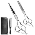 CIICII Professional Hair Cutting Scissors Kit, 440C 7″ Barber Shears Set