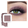 FeiCuiYun Matte Singe Eye Shadow Palette Makeup, Matte Smokey Plum Monochrome Eyeshadow For Old Women, Mini Singe Pressed Pigmented Waterproof Sombras Para Ojos, Vegan, Talc,Paraben & Cruelty Free, 15