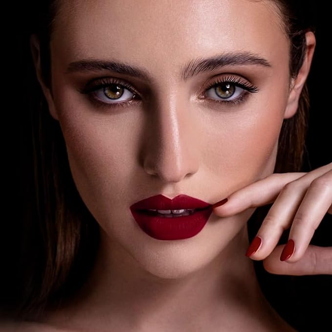 MAKI YIKA 3Pc Red Lipstick Set for Women Color Stay Nude Red Pink Lipstick
