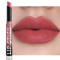 QIDSTERS Matte Lipstick Crayon for Women, Peach Nude Lip Stick Pencil 24 Hour Long Lasting Waterproof, Non-Drying Hydrating Formula Lip Gloss Makeup, Vegan & Cruelty-Free, 02