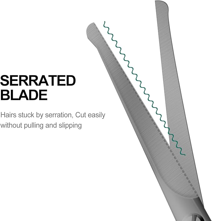 Lobodt 4.7-inch small nose hair scissors, round head, for trimming facial hair, ear hair, eyebrows, eyelashes, bathroom, suitable for both men and women, personal care and beauty (matte silver)