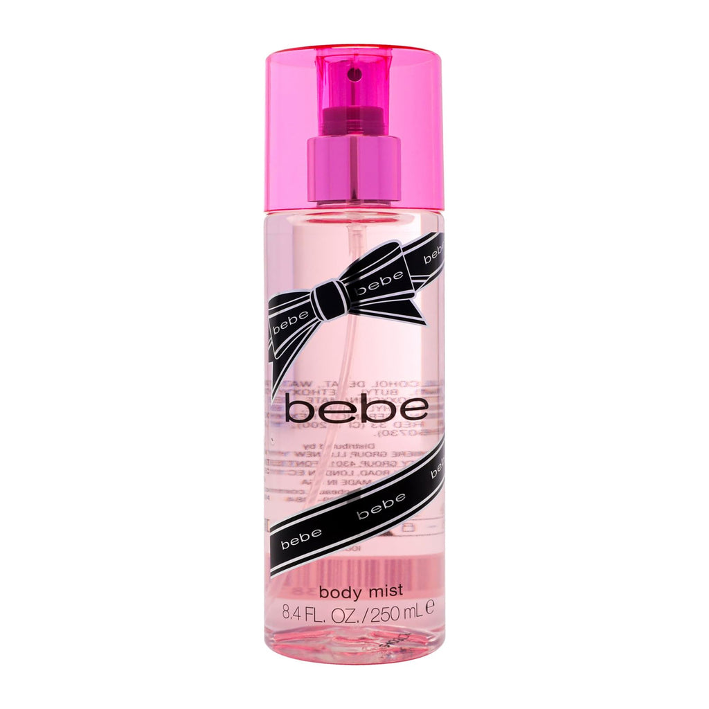 Bebe Silver Body Mist - Body Spray for Women with Mango, Tuberose, Peony, Jasmine, Rose, Cedarwood, Musk, and Sandalwood Fragrance Mist - 8.4 oz