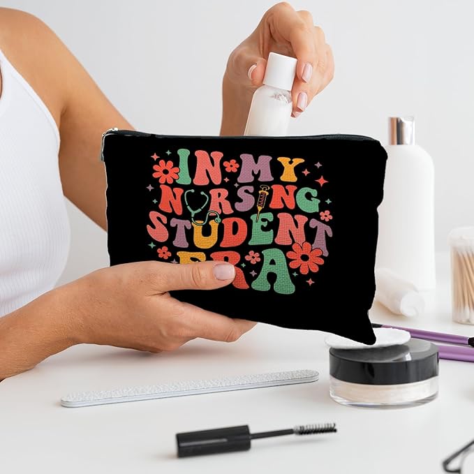 RYYCDOI Nursing School Student Gifts, In My Nursing Students Era Makeup Cosmetic Bag, Nursing School Essentials