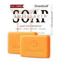 ORIENTLEAF Kojic Acid and Turmeric Soap for Dark Spots Remover, Brightening, Hyperpigmentation for Face, 4oz x 2 BARS