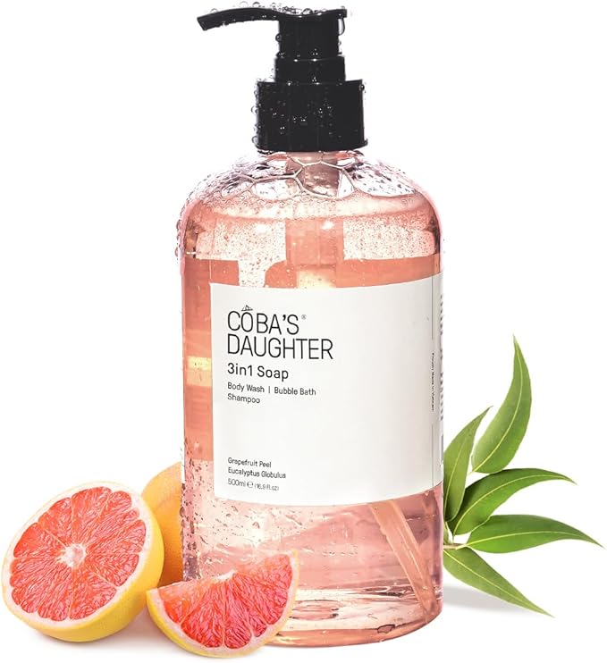 COBA'S DAUGHTER 3-in-1 Soap | Bubble Bath, Body Wash & Hand Wash 16.9oz