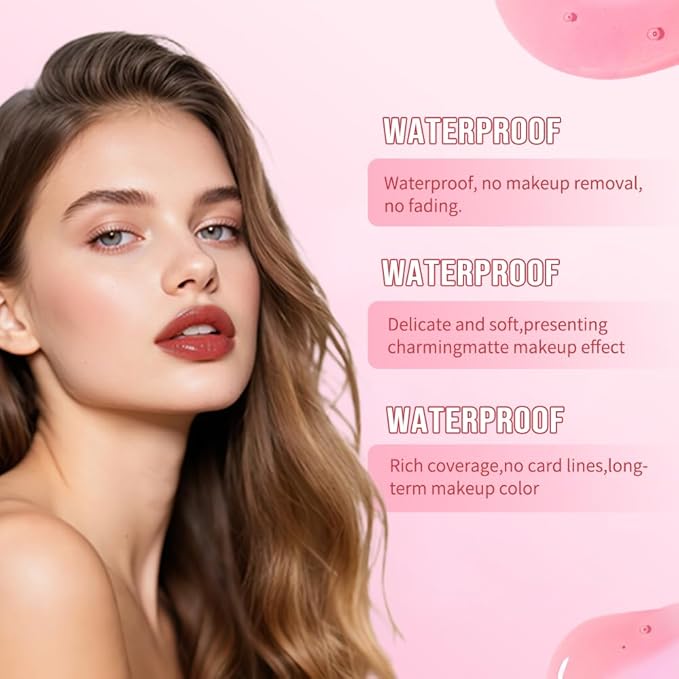 Hxssll 2-in-1 Dual Ended Lip Stain & Lip Oil – Long Lasting Waterproof Matte Lip Gloss with High Pigment, Non-Sticky Lip Tint, Hydrating Lip Oil for Moisturizing & Glossy Finish (05#, 1PCS)