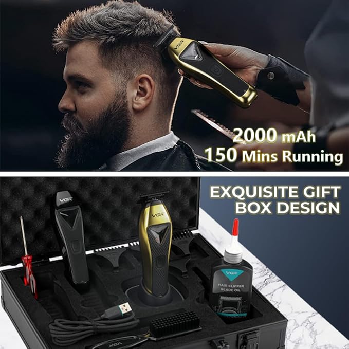 VGR 994 Professional Hair Trimmer for Men with Zero-Gap T-Blade