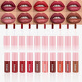 Hxssll Matte Lip Stain – High Pigment Non-Transfer Matte Liquid Lipstick, Long-Lasting Waterproof Smudge-Proof Lip Color, Lightweight Comfortable Velvet Finish Lip Tint 01#（10PCS）