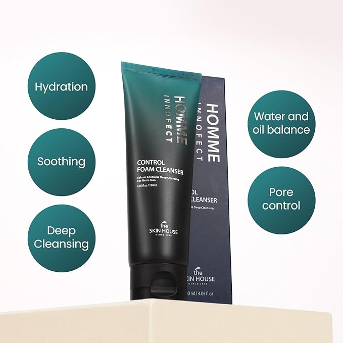 The Skin House Homme Innofect Korean Face Wash, 4.05 fl.oz