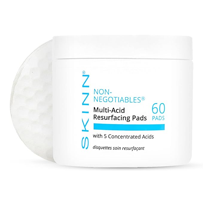 SKINN Multi-Acid Resurfacing Pads with AHA BHA - 60 Pads