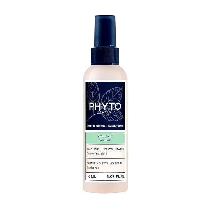 PHYTO Volume Volumizing Blow-Dry Spray for Fine & Thin Hair | Heat Protection + Instant Lift | Silicone-Free, No Stiffness | Made in France | 5.07 fl oz