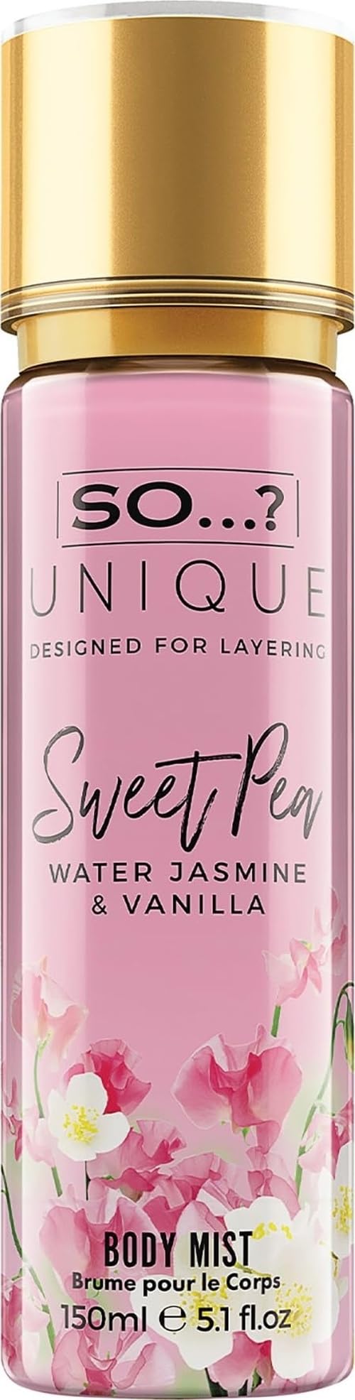 So…? Unique Sweet Pea Body Mist - Perfect Gifts For Women - Vanilla Perfume With Floral, Fruity Notes And Musk - Ideal Perfume For Women - 5.1 oz