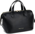 Fammart Travel Makeup Bag, Large Wide-open Cosmetic Bag Make Up Organizer Case for Women, Waterproof PU Leather Toiletry Bag Skincare Pouch for Toiletries Accessories Brushes