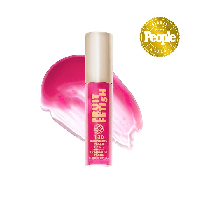 Milani Fruit Fetish Lip Oil, Tinted Hydrating Lip Gloss - Raspberry Peach