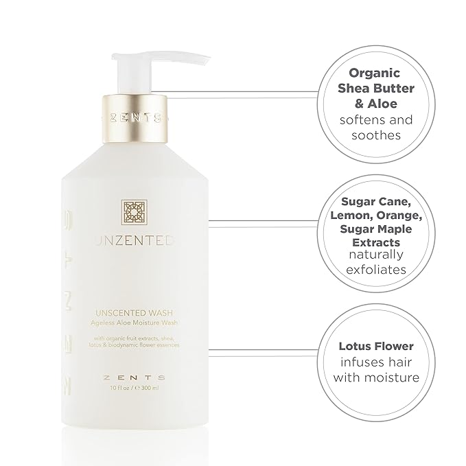 Zents Hand & Body Wash (Fragrance-Free) 10 fl oz