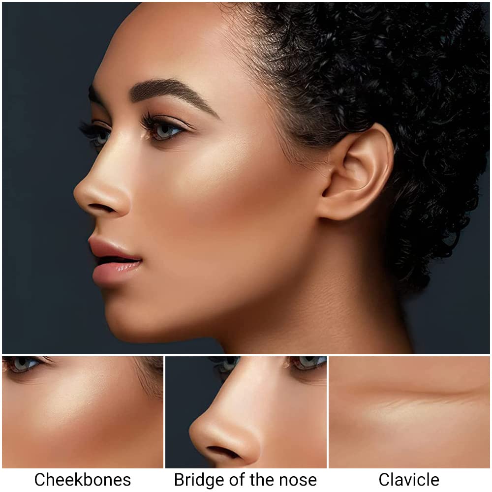 evpct 2In1 Cream Contour Stick Contouring Concealer Sticks Makeup Face Cream Kit for Beginners Creamy Contour and Highlight Stick contorno base de maquillaje para mujer en oferta 03 Natural & Coffee