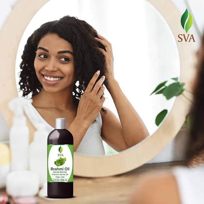 SVA Brahmi Carrier Oil, Large Size, 8 Fl Oz (236 ml)