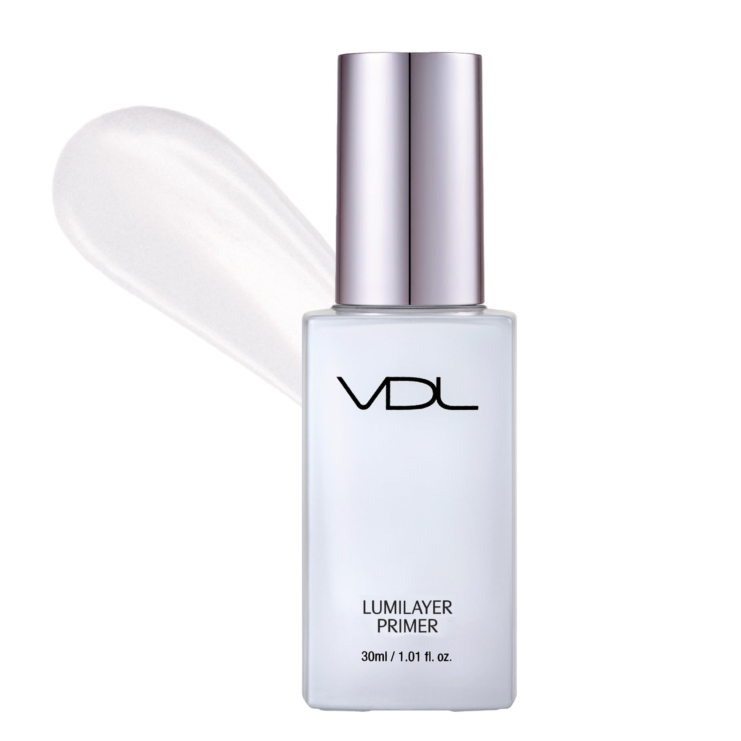 VDL Lumilayer Primer (Glowy Finish, 1.01fl oz) - Illuminating Pearl Makeup Base for Glowing Skin. Korean Makeup. Hydrating Radiance