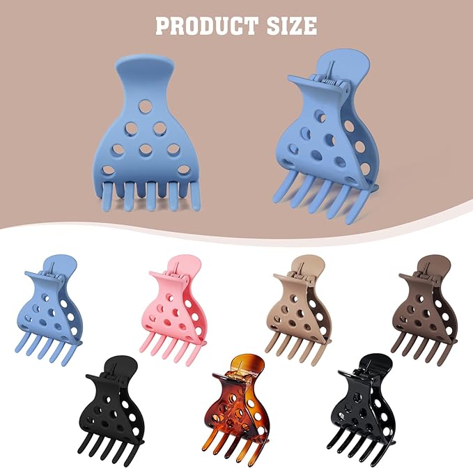 Estedro 7Pcs Root Lifting Hair Clips for Volume Curly Hair Cilp Volumizing Claw Clamps for Women Thin Thick Volumizing Hair Clips Tool for Volume Clips Styling Accessories Claw Cilp