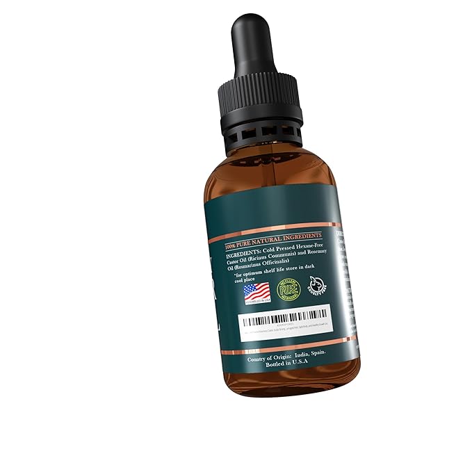 Rosemary Essential Oil For Hair Growth Blend with Castor Oil Scalp Hair Oil