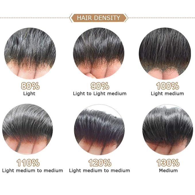 FACE MIRACLE Hair System for Men French Lace Mens Toupee Human Hair Replacement System Lace with PU Toupee for Men Male Hair Piece Wigs 8"X10" #710 7# VERY LIGHT BROWN WITH 10% SYNTHETIC GREY