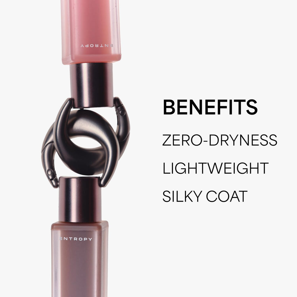 ENTROPY Makeup Matte Lip Tint – Soft Blur Line/Lightweight Velvet Matte Lip Tint, Soft Focus Finish, Natural MLBB Color, Long Lasting Lip Color - Rhodia Gem (Deep Rosy Plum)