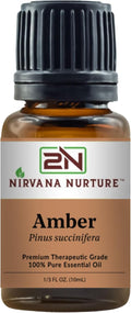 Nirvana Nurture Amber Essential Oil,100% Pure Undiluted, Aromatherapy Oil for Diffuser, Hair & Skin Care