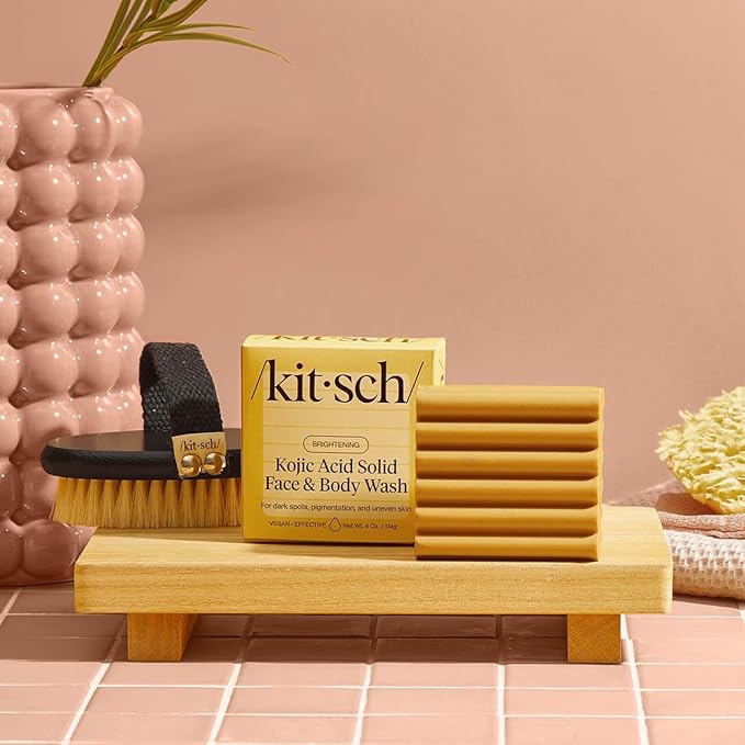Kitsch Kojic Acid Soap – Turmeric Soap Bar – Made in USA, 4 oz