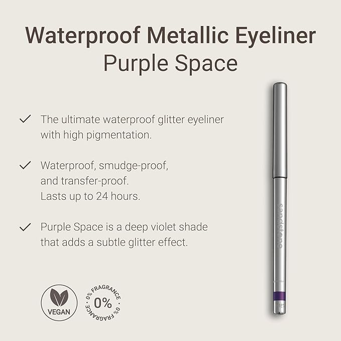 Sandstone Scandinavia Hypoallergenic Waterproof Eyeliner Pencil (Purple)