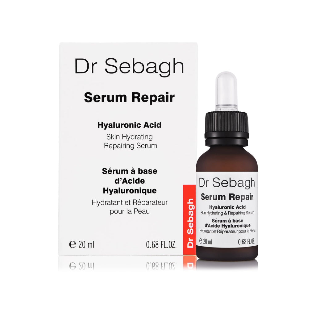 Dr Sebagh Serum Repair (0.68 fl oz) - Award-Winning Hyaluronic Acid Facial Hydrator - Anti Aging & Wrinkle - Skin Moisturizing & Repairing Formula - Collagen Boosting Youthful Glow For Women & Men