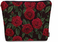 Kalygon Woman Rose Makeup Bag - Blossom Flower Roses Red Travel Cosmetic Bags Toiletry Makeup Organizer Pencil Pouch For Owners Lady Birthday Gifts