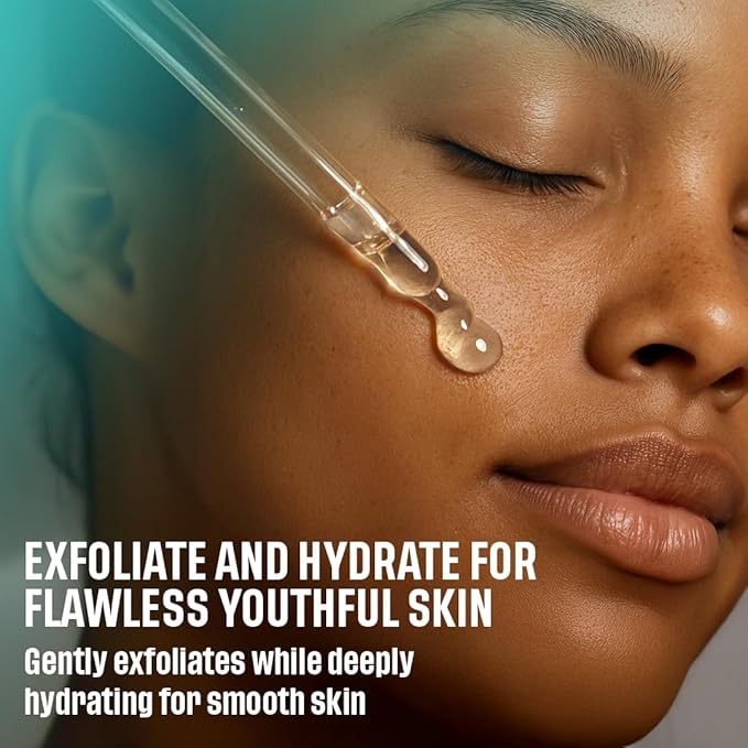 ADM 2% BHA AHA Liquid Exfoliant - Salicylic Acid Serum - Pore Minimizer, Gentle Peel for Blackheads & Wrinkles with Hyaluronic Acid, Fragrance-Free, Hydrating for All Skin Types, 2oz