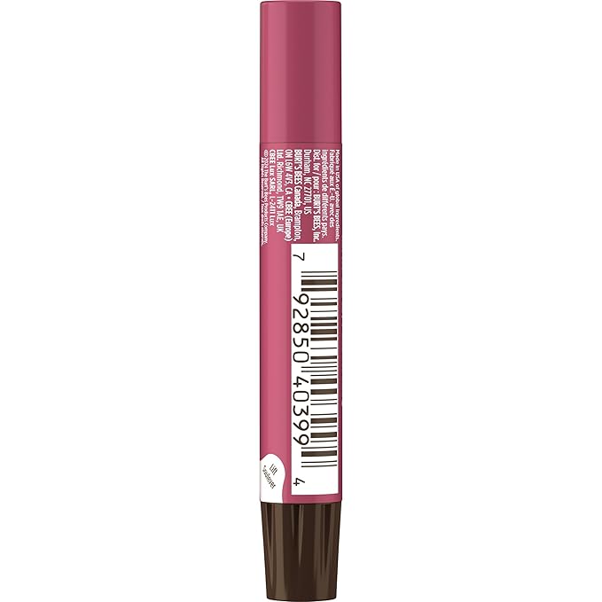 Burt's Bees Shimmer Lip Tint Set, Mothers Day Gifts, Tinted Lip Balm Stick, Moisturizing for All Day Hydration with Natural Origin Glowy Pigmented Finish & Buildable Color, Fig (4-Pack)