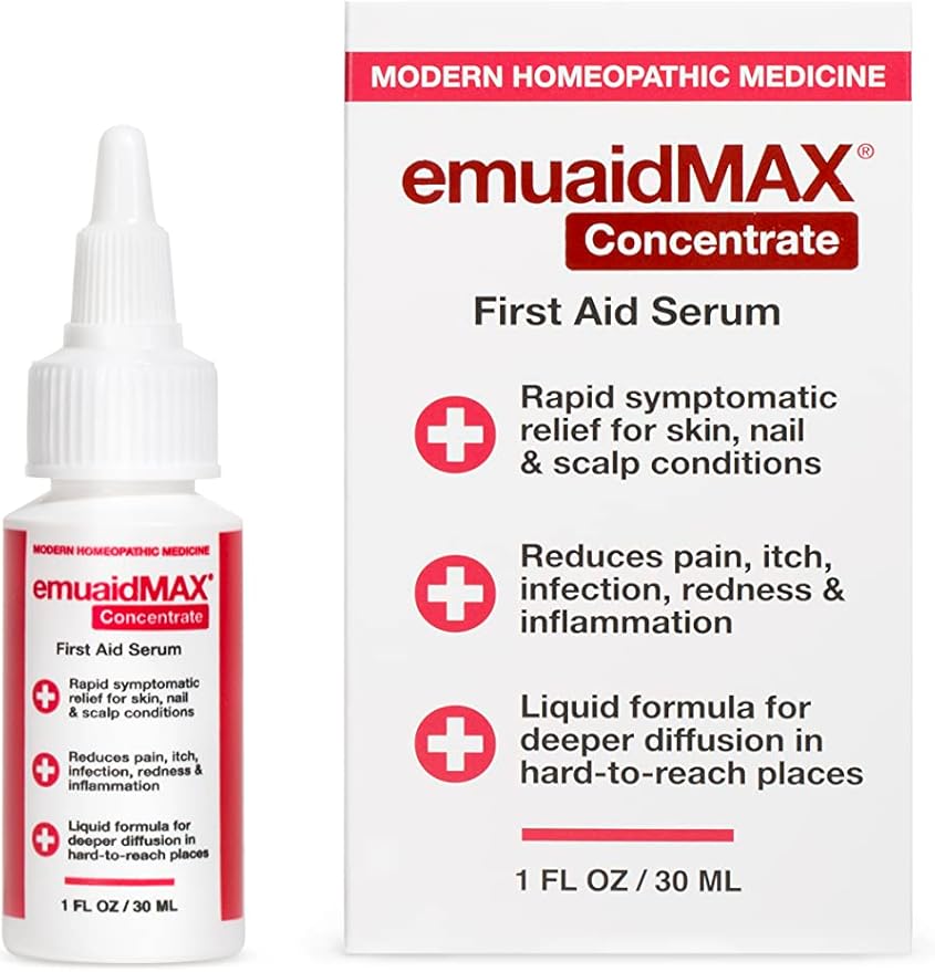 EMUAIDMAX Psoriasis Scalp Treatment Serum for Eczema and Dermatitis, 1oz