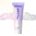 DAGEDA Light-Reactive to Pink Body Glitter Gel, Hair Face Glitter Makeup