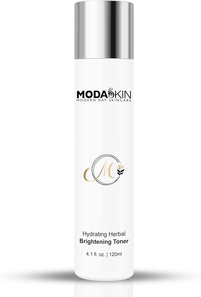 MODASKIN Hydrating Herbal Brightening Toner, Herbal Extract & Antioxidant, Witch Hazel to Brighten & Restore Your Skin's Natural Glow, 4.1 Oz