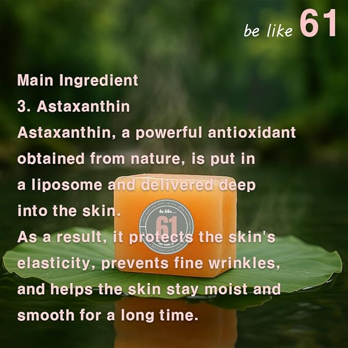 be like 61 Natural Soap bar Sulfur The best combination of natural ingredients, Fresh citrus scent, Skin relaxation,Non-irritatingㅣfor Kids & AdultsㅣFace & Body Soap, 3.77oz