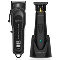 Supreme Trimmer 2-in-1 Pro Clipper Lite & DLC T-Shaper Combo | Professional Beard Trimmer ST5206 & Hair Clipper STC5000 Barber Hair Cutting Starter Kit | Black