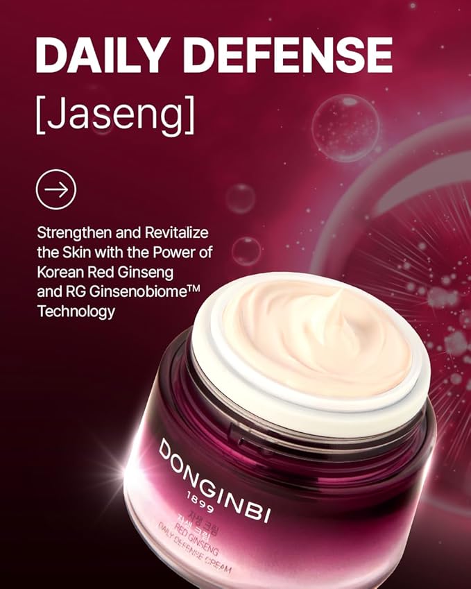 Donginbi Red Ginseng Daily Defense Cream | Korean Ginseng Cream (0.8 oz)