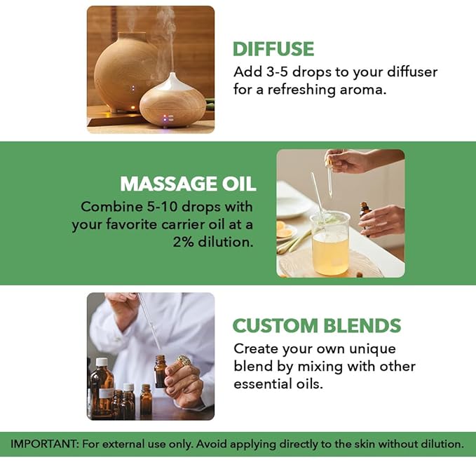 Majestic Pure Tea Tree Essential Oil for Diffuser - 1 Fl Oz