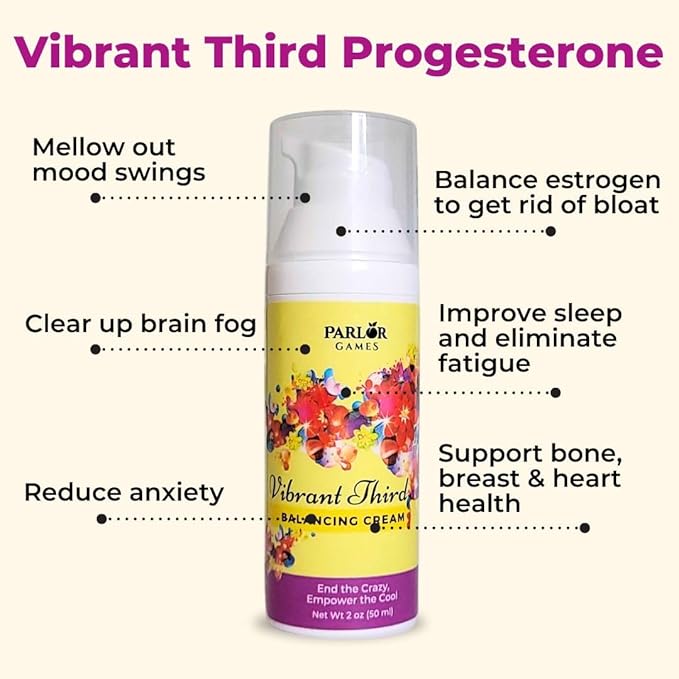 Parlor Games Happy Hormone Bundle: Silky Peach Estriol, Vibrant Third Progesterone & ReBounce DHEA Creams