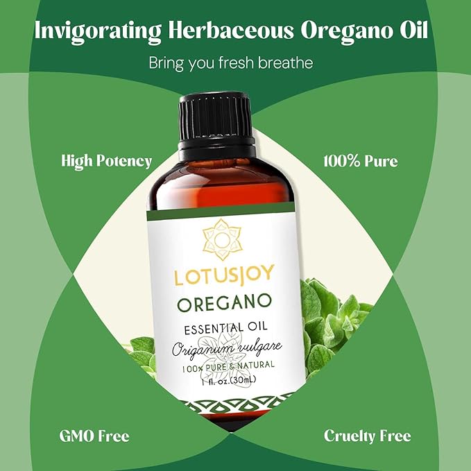 LOTUSJOY Oregano Essential Oil for Aromatherapy, Household, 1 Oz