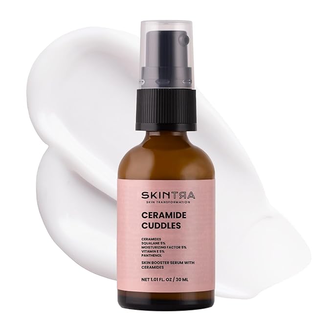 SkinTra Ceramide Cuddles - Regenerating Ceramide Serum for Barrier Repair and Hydration – Calming and Redness-Reducing – All Skin Types – 30 ml/Net 1.01 Fl. Oz
