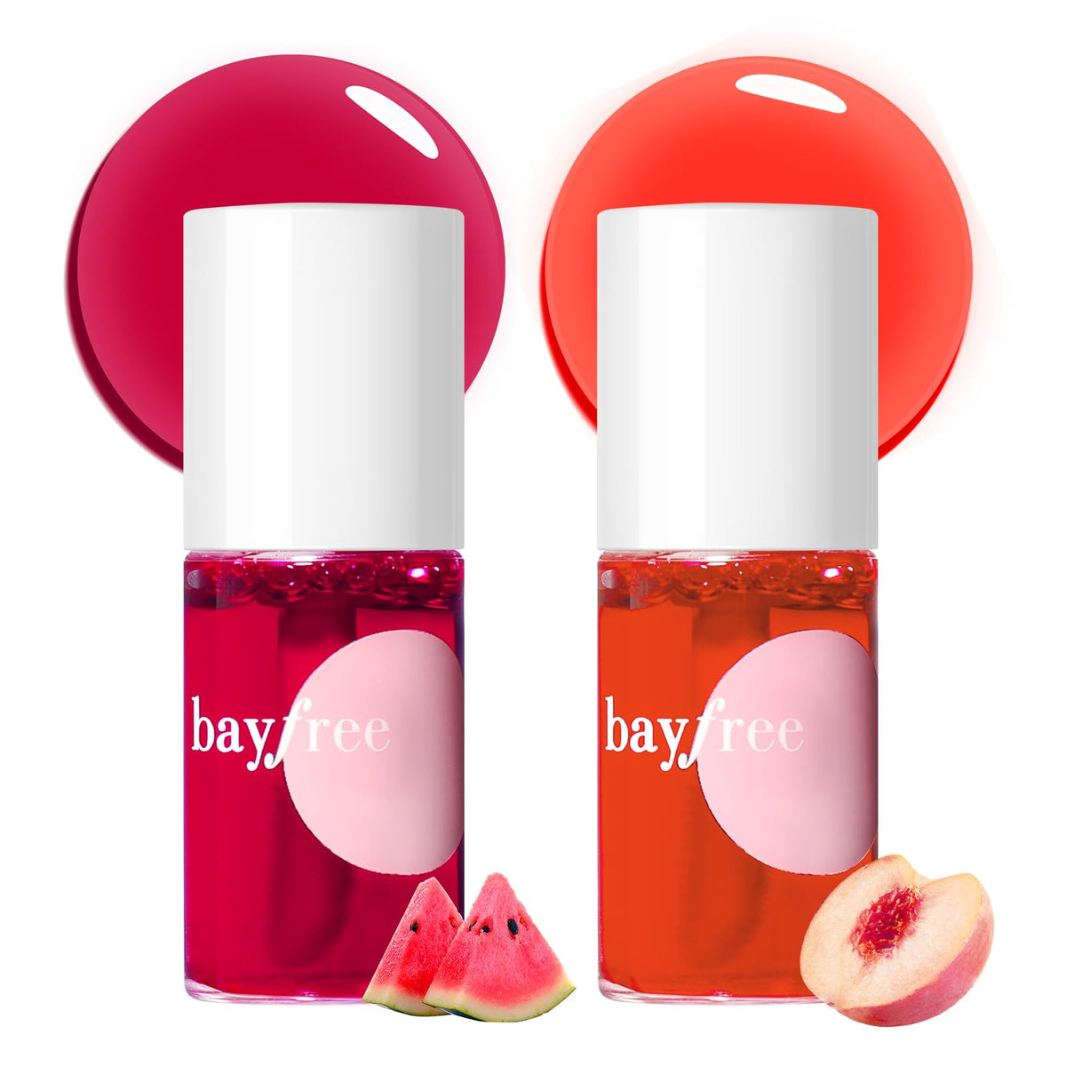 bayfree Lip Tint Stain Set, 3 PCS Lip & Cheek Tint Lightweight Non-sticky