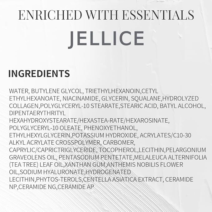 JELLICE Advanced Collagen Face Cream – Japanese Skincare Innovation with Collagen Tripeptides, Hyaluronic Acid & Niacinamide – Anti-Aging Moisturizer for Firming, Hydration & Radiance – All Skin Types