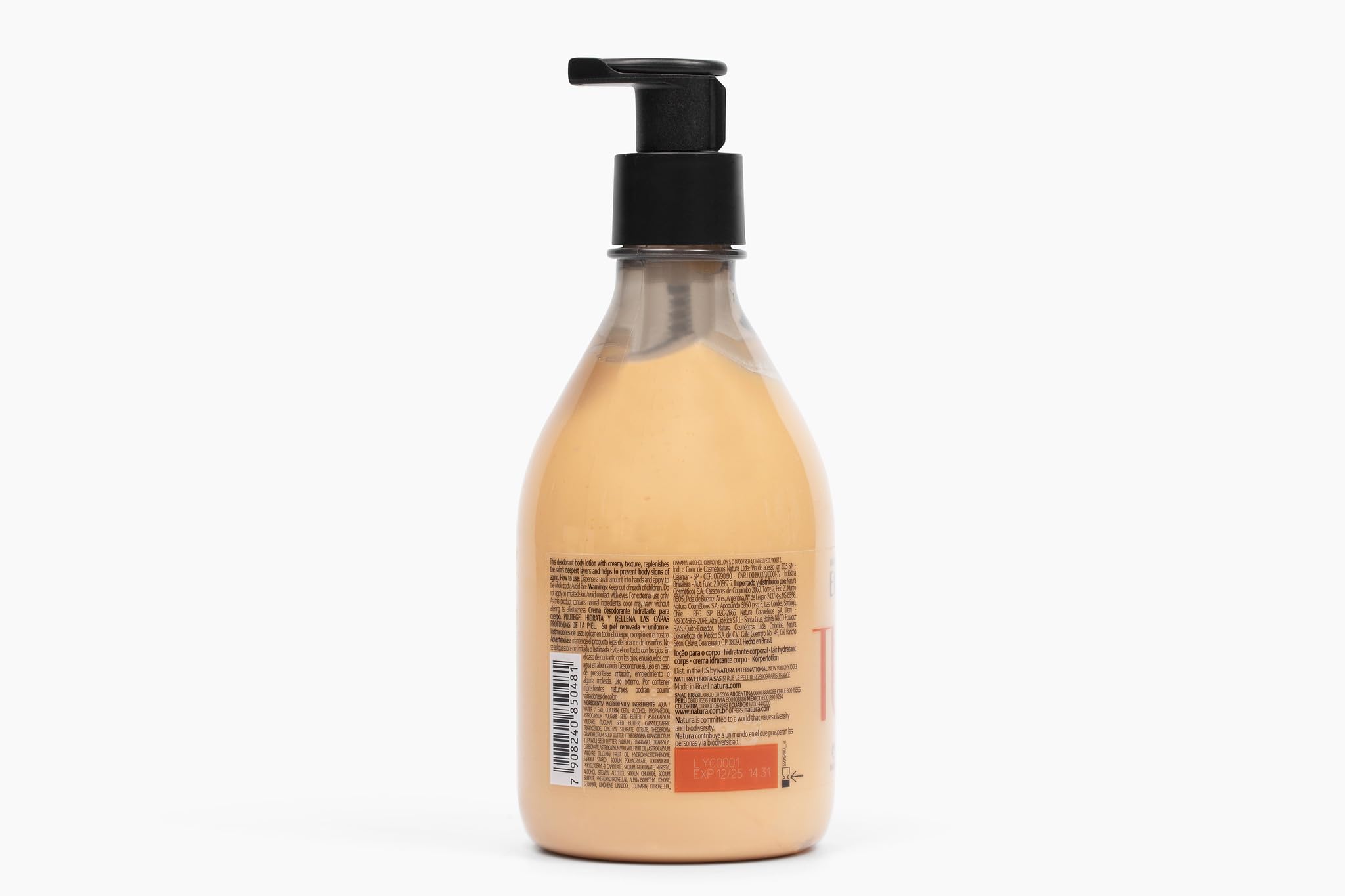 natura – Tukumã Hyaluronic Acid Boosting Body Lotion – Moisturizer for Dry Skin, Improves Texture & Elasticity, Deep Hydration, Vegan Skincare, Brazilian Body Care – 13.5 fl oz (400ml)